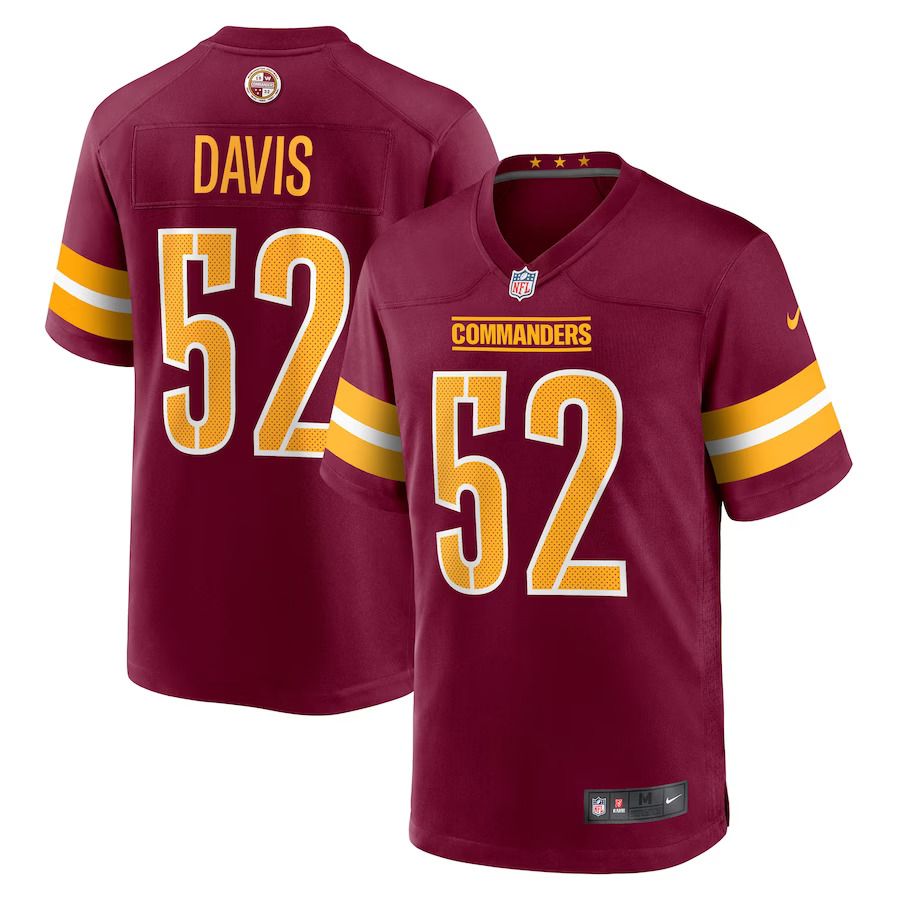 Men Washington Commanders #52 Jamin Davis Nike Burgundy Player Game NFL Jersey